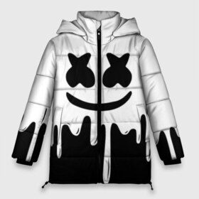 Женская зимняя куртка 3D с принтом MELLO BLACK x WHITE в Белгороде, верх — 100% полиэстер; подкладка — 100% полиэстер; утеплитель — 100% полиэстер | длина ниже бедра, силуэт Оверсайз. Есть воротник-стойка, отстегивающийся капюшон и ветрозащитная планка. 

Боковые карманы с листочкой на кнопках и внутренний карман на молнии | Тематика изображения на принте: colors | dj | marshmello | paints | usa | абстракция | америка | звезда | клубная музыка | космический | краски | маршмелло | музыка | музыкант
