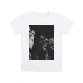 Детская футболка хлопок с принтом SINGULARITY #1 в Белгороде, 100% хлопок | круглый вырез горловины, полуприлегающий силуэт, длина до линии бедер | квадрат | мода | сатуя | чёрно белое