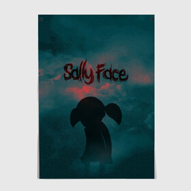 Постер с принтом SALLY FACE. в Белгороде, 100% бумага
 | бумага, плотность 150 мг. Матовая, но за счет высокого коэффициента гладкости имеет небольшой блеск и дает на свету блики, но в отличии от глянцевой бумаги не покрыта лаком | face | game | horror | larry | sally | sally face | sanity s fall | игра | ларри | мальчик с протезом | салли | салли фейс | ужасы