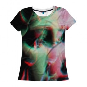 Женская футболка 3D с принтом SINGULARITY #6 в Белгороде, 100% полиэфир ( синтетическое хлопкоподобное полотно) | прямой крой, круглый вырез горловины, длина до линии бедер | 
