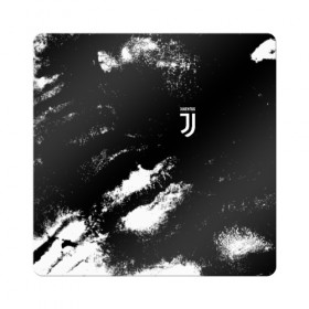 Магнит виниловый Квадрат с принтом Juventus Sport в Белгороде, полимерный материал с магнитным слоем | размер 9*9 см, закругленные углы | 