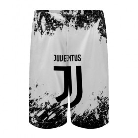 Детские спортивные шорты 3D с принтом Juventus в Белгороде,  100% полиэстер
 | пояс оформлен широкой мягкой резинкой, ткань тянется
 | italia | juve | juventus | sport | италия | спорт | спортивная форма | футбол | футбольный | чемпионат | ювентус