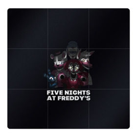 Магнитный плакат 3Х3 с принтом Five Nights At Freddys в Белгороде, Полимерный материал с магнитным слоем | 9 деталей размером 9*9 см | 5 ночей с фредди | five nights at freddys | foxy | аниматроники | игра | компьютерная игра | робот | фокси | фредди | фреди | чика