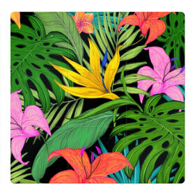 Магнитный плакат 3Х3 с принтом Тропики. в Белгороде, Полимерный материал с магнитным слоем | 9 деталей размером 9*9 см | весна | красочная | природа | растения | тропические | цветы | яркая