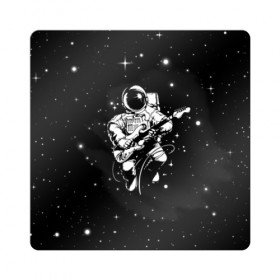 Магнит виниловый Квадрат с принтом Cosmorock в Белгороде, полимерный материал с магнитным слоем | размер 9*9 см, закругленные углы | cosmonaut | cosmos | guitar | music | rock | space | spacesuit | star | гитара | звезда | космонавт | космос | музыка | скафандр