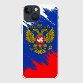 Чехол для iPhone 13 mini с принтом RUSSIA SPORT в Белгороде,  |  | fc | football | football club | patriot | russia | sport | патриотизм | россия | спорт | спортивные | униформа | фирменные цвета | фк | футбол | футбольный клуб | я русский