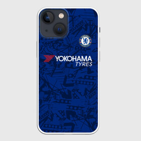 Чехол для iPhone 13 mini с принтом Chelsea home 19 20 в Белгороде,  |  | champions league | chelsea | england | hazard | kante | азар | англия | канте | лига чемпионов | челси