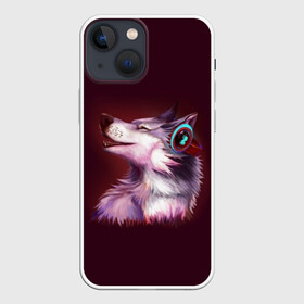 Чехол для iPhone 13 mini с принтом Волк в Белгороде,  |  | волк | животные | игры | музыка | наушники | собака | хаски