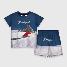 Детский костюм с шортами 3D с принтом Rossignol в Белгороде,  |  | Тематика изображения на принте: france | movement | rossignol | snow | speed | вершина | горные лыжи | горы | движение | скорость | снег | франция