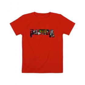 Детская футболка хлопок с принтом Pantera в Белгороде, 100% хлопок | круглый вырез горловины, полуприлегающий силуэт, длина до линии бедер | alternative | hardcore | metal | newage | nu metal | pantera | progressive metal | punk | метал | пантера | рок | хардрок