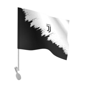 Флаг для автомобиля с принтом JUVENTUS SPORT в Белгороде, 100% полиэстер | Размер: 30*21 см | black and white | cr7 | fc | football | football club | juve | juventus | ronaldo | sport | роналдо | спорт | спортивные | униформа | фирменные цвета | фк | футбол | футбольный клуб | черно белый | ювентус
