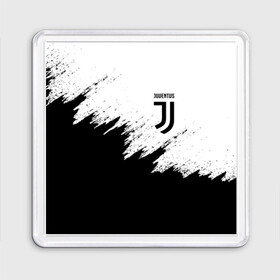 Магнит 55*55 с принтом JUVENTUS SPORT в Белгороде, Пластик | Размер: 65*65 мм; Размер печати: 55*55 мм | black and white | cr7 | fc | football | football club | juve | juventus | ronaldo | sport | роналдо | спорт | спортивные | униформа | фирменные цвета | фк | футбол | футбольный клуб | черно белый | ювентус