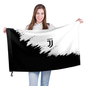 Флаг 3D с принтом JUVENTUS SPORT в Белгороде, 100% полиэстер | плотность ткани — 95 г/м2, размер — 67 х 109 см. Принт наносится с одной стороны | black and white | cr7 | fc | football | football club | juve | juventus | ronaldo | sport | роналдо | спорт | спортивные | униформа | фирменные цвета | фк | футбол | футбольный клуб | черно белый | ювентус