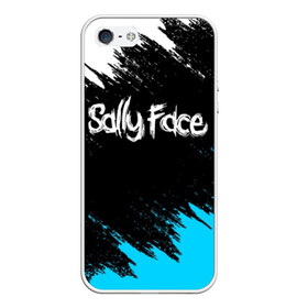 Чехол для iPhone 5/5S матовый с принтом SALLY FACE в Белгороде, Силикон | Область печати: задняя сторона чехла, без боковых панелей | Тематика изображения на принте: face | game | horror | larry | sally | sally face | sanity s fall | брызги | игра | краски | ларри | мальчик с протезом | салли | салли фейс | ужасы