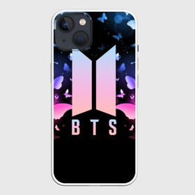 Чехол для iPhone 13 с принтом BTS BUTTERFLIES в Белгороде,  |  | bangtan boys | bt21 | bts | bts army | bts stickers | butterflies | j hope | jimin | jin | jungkook | k pop | rap monster | rapmon | suga | v | бабочки | бтс | корея | стикеры bts