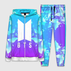 Женский костюм 3D с принтом BTS BUTTERFLIES в Белгороде,  |  | bangtan boys | bt21 | bts | bts army | bts stickers | butterflies | j hope | jimin | jin | jungkook | k pop | rap monster | rapmon | suga | v | бабочки | бтс | корея | стикеры bts