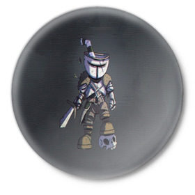 Значок с принтом Cupsouls в Белгороде,  металл | круглая форма, металлическая застежка в виде булавки | cuphead | dark souls | game | игры