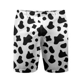 Мужские шорты 3D спортивные с принтом Корова в Белгороде,  |  | animal | black white | cow | pattern | животное | кавай | корова | паттерн | пятна | черно белое