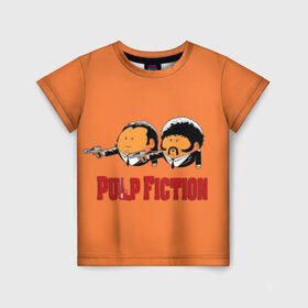 Детская футболка 3D с принтом Pulp Fiction - Art 2 в Белгороде, 100% гипоаллергенный полиэфир | прямой крой, круглый вырез горловины, длина до линии бедер, чуть спущенное плечо, ткань немного тянется | art | film | movie | pulp fiction | tarantino | кино | криминальное чтиво | приколы | тарантино | фильмы