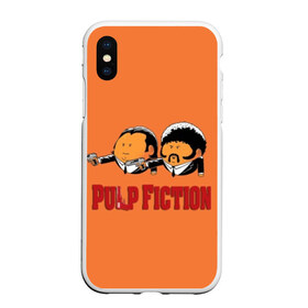 Чехол для iPhone XS Max матовый с принтом Pulp Fiction - Art 2 в Белгороде, Силикон | Область печати: задняя сторона чехла, без боковых панелей | art | film | movie | pulp fiction | tarantino | кино | криминальное чтиво | приколы | тарантино | фильмы