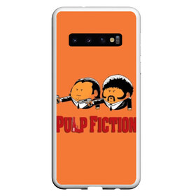 Чехол для Samsung Galaxy S10 с принтом Pulp Fiction - Art 2 в Белгороде, Силикон | Область печати: задняя сторона чехла, без боковых панелей | Тематика изображения на принте: art | film | movie | pulp fiction | tarantino | кино | криминальное чтиво | приколы | тарантино | фильмы