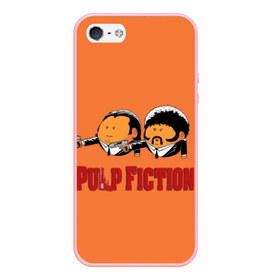 Чехол для iPhone 5/5S матовый с принтом Pulp Fiction - Art 2 в Белгороде, Силикон | Область печати: задняя сторона чехла, без боковых панелей | art | film | movie | pulp fiction | tarantino | кино | криминальное чтиво | приколы | тарантино | фильмы