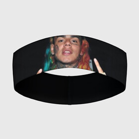 Повязка на голову 3D с принтом 69 в Белгороде,  |  | 6ix9ine | bebe | daniel hernandez | rap | stoopid | tekashi | рэп | сикснайн | текаши