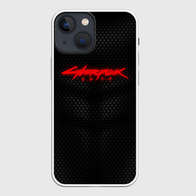 Чехол для iPhone 13 mini с принтом КОСТЮМ CYBERPUNK 2077 | КИБЕРПАНК 2077 в Белгороде,  |  | abstraction | cyber | cyberpunk | cyberpunk 2077 | future | geometry | hack | hexagon | neon | night city | samurai | sci | techno | texture | абстракция | андроиды | безумие | броня | будущее | геометрия | кибер | краски | логотип | неон | неоновый | роб