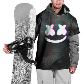 Накидка на куртку 3D с принтом MARSHMELLO в Белгороде, 100% полиэстер |  | dj | glitch | marshmello | usa | америка | глитч | клубная музыка | маршмелло | музыка | музыкант