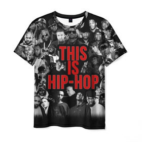 Мужская футболка 3D с принтом This is Hip-Hop в Белгороде, 100% полиэфир | прямой крой, круглый вырез горловины, длина до линии бедер | 50 cent | dr dre | eminem | hip hop | music | snoop dog | исполнители | музыка | музыканты | хип хоп