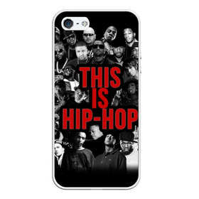 Чехол для iPhone 5/5S матовый с принтом This is Hip-Hop в Белгороде, Силикон | Область печати: задняя сторона чехла, без боковых панелей | Тематика изображения на принте: 50 cent | dr dre | eminem | hip hop | music | snoop dog | исполнители | музыка | музыканты | хип хоп