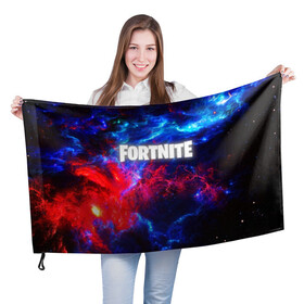 Флаг 3D с принтом FORTNITE SPACE в Белгороде, 100% полиэстер | плотность ткани — 95 г/м2, размер — 67 х 109 см. Принт наносится с одной стороны | 2019 | armor | colors | cybersport | esport | fortnite | galaxy | game | llama | logo | paints | space | абстракция | броня | вселенная | галактика | звезда | звезды | игра | киберспорт | космическ