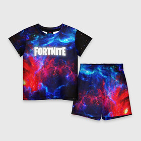 Детский костюм с шортами 3D с принтом FORTNITE SPACE в Белгороде,  |  | 2019 | armor | colors | cybersport | esport | fortnite | galaxy | game | llama | logo | paints | space | абстракция | броня | вселенная | галактика | звезда | звезды | игра | киберспорт | космическ