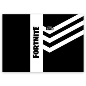 Поздравительная открытка с принтом Fortnite Battle Royale в Белгороде, 100% бумага | плотность бумаги 280 г/м2, матовая, на обратной стороне линовка и место для марки
 | battle | fortnite | royale | save | the | world | битва | борьба | зомби | королевская | оружие | скины | стратегия | фортнайт