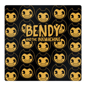 Магнитный плакат 3Х3 с принтом Bendy And The Ink Machine (35) в Белгороде, Полимерный материал с магнитным слоем | 9 деталей размером 9*9 см | Тематика изображения на принте: bendy | bendy and the ink machine | devil | game | horror | ink | mask | бенди | бенди и чернильная машина | краска | чернила