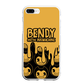 Чехол для iPhone 7Plus/8 Plus матовый с принтом Bendy And The Ink Machine (36) в Белгороде, Силикон | Область печати: задняя сторона чехла, без боковых панелей | Тематика изображения на принте: bendy | bendy and the ink machine | devil | game | horror | ink | mask | бенди | бенди и чернильная машина | краска | чернила