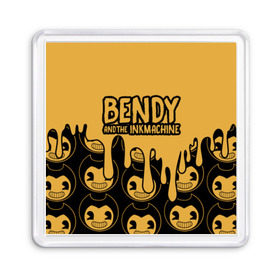 Магнит 55*55 с принтом Bendy And The Ink Machine (36) в Белгороде, Пластик | Размер: 65*65 мм; Размер печати: 55*55 мм | Тематика изображения на принте: bendy | bendy and the ink machine | devil | game | horror | ink | mask | бенди | бенди и чернильная машина | краска | чернила