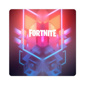 Магнит виниловый Квадрат с принтом FORTNITE SEASON 9 в Белгороде, полимерный материал с магнитным слоем | размер 9*9 см, закругленные углы | 2019 | armor | armour | cybersport | esport | fortnite | game | logo | season 9 | броня | игра | киберспорт | сезон 9 | фиолетовый | фортнайт