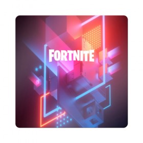 Магнит виниловый Квадрат с принтом FORTNITE SEASON 9 в Белгороде, полимерный материал с магнитным слоем | размер 9*9 см, закругленные углы | 2019 | armor | armour | cybersport | esport | fortnite | game | logo | season 9 | броня | игра | киберспорт | сезон 9 | фиолетовый | фортнайт