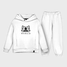 Детский костюм хлопок Oversize с принтом MONSTER HUNTER CAT в Белгороде,  |  | monster hunter cat | monster hunter cats | monster hunter: world | monster hunter: world   hunt em all | monster hunter: world cat | monster hunter: world hunters.