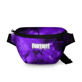 Поясная сумка 3D с принтом FORTNITE SPACE в Белгороде, 100% полиэстер | плотная ткань, ремень с регулируемой длиной, внутри несколько карманов для мелочей, основное отделение и карман с обратной стороны сумки застегиваются на молнию | 2019 | armor | colors | cybersport | esport | fortnite | galaxy | game | llama | logo | paints | space | абстракция | броня | вселенная | галактика | звезда | звезды | игра | киберспорт | космическ