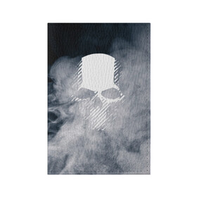 Обложка для паспорта матовая кожа с принтом  GHOST RECON  в Белгороде, натуральная матовая кожа | размер 19,3 х 13,7 см; прозрачные пластиковые крепления | breakpoint | ghost recon | ghost recon breakpoint | logo | mask | skell technology | tom clancys | tom clancys ghost recon breakpoint | wildlands | лого | маска