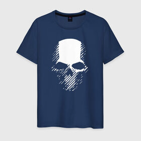 Мужская футболка хлопок с принтом GHOST RECON в Белгороде, 100% хлопок | прямой крой, круглый вырез горловины, длина до линии бедер, слегка спущенное плечо. | bones | breakpoint | ghost | ghost recon | ghost recon breakpoint | logo | mask | skell technology | skull | tom clancys | tom clancys ghost recon breakpoint | wildlands | лого | маска | призрак | череп