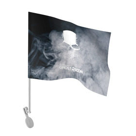 Флаг для автомобиля с принтом GHOST RECON в Белгороде, 100% полиэстер | Размер: 30*21 см | bones | breakpoint | ghost | ghost recon | ghost recon breakpoint | logo | mask | skell technology | skull | tom clancys | tom clancys ghost recon breakpoint | wildlands | лого | маска | призрак | череп
