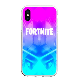 Чехол для iPhone XS Max матовый с принтом FORTNITE в Белгороде, Силикон | Область печати: задняя сторона чехла, без боковых панелей | 2019 | armor | armour | cybersport | esport | fortnite | game | logo | season 9 | броня | игра | киберспорт | сезон 9 | фиолетовый | фортнайт