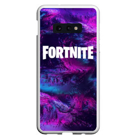 Чехол для Samsung S10E с принтом FORTNITE NEON в Белгороде, Силикон | Область печати: задняя сторона чехла, без боковых панелей | 2019 | armor | armour | cybersport | esport | fortnite | game | logo | neon | season 9 | броня | игра | киберспорт | неон | сезон 9 | фиолетовый | фортнайт