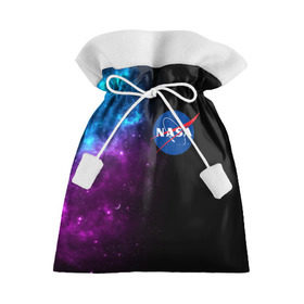 Подарочный 3D мешок с принтом NASA (SPACE) 4.2 в Белгороде, 100% полиэстер | Размер: 29*39 см | Тематика изображения на принте: nasa | paint | space | звезды | космос | краска | наса | черная дыра