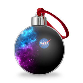 Ёлочный шар с принтом NASA (SPACE) 4.2 в Белгороде, Пластик | Диаметр: 77 мм | nasa | paint | space | звезды | космос | краска | наса | черная дыра