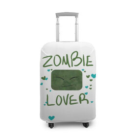Чехол для чемодана 3D с принтом Zombie Lover в Белгороде, 86% полиэфир, 14% спандекс | двустороннее нанесение принта, прорези для ручек и колес | funny | mine | minecraft | mods | noob | pro | skins | story | vs | zombie | инди | конструктор | майнкрафт | моды | нуб | скин | скрипер | шахта