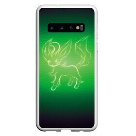 Чехол для Samsung Galaxy S10 с принтом Green Fox в Белгороде, Силикон | Область печати: задняя сторона чехла, без боковых панелей | Тематика изображения на принте: detective pikachu | pikachu | pokeball | pokemon | детектив пикачу | пикачу | покебол | покемон